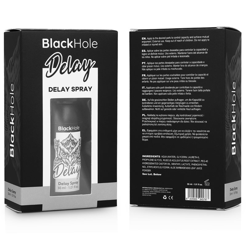 BLACK HOLE - SPRAY RETARDATEUR STUDY FORTE 30 ML - 7eme ciel