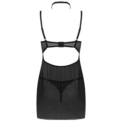 LIVCO CORSETTI FASHION - ENSEMBLE BINELLA BABYDOLL + THONG NOIR