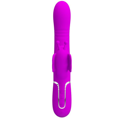 PRETTY LOVE - VIBRATEUR MULTIFONCTION LAPIN 4 EN 1 PAPILLON FUCHSIA - 7eme ciel