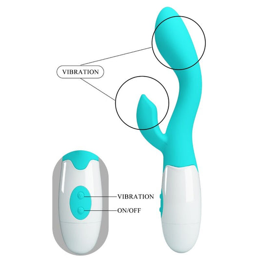 PRETTY LOVE - VIBRATEUR BRIGHTY G-SPOT VERT AQUA - 7eme ciel