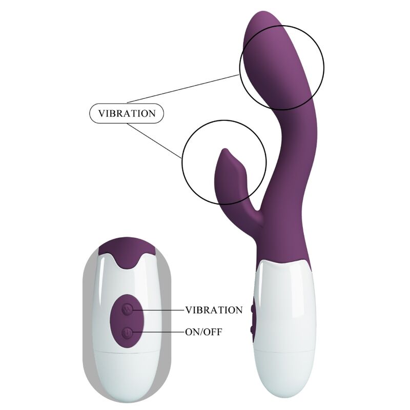 PRETTY LOVE - VIBRATEUR BRIGHTY SPOT G VIOLET - 7eme ciel