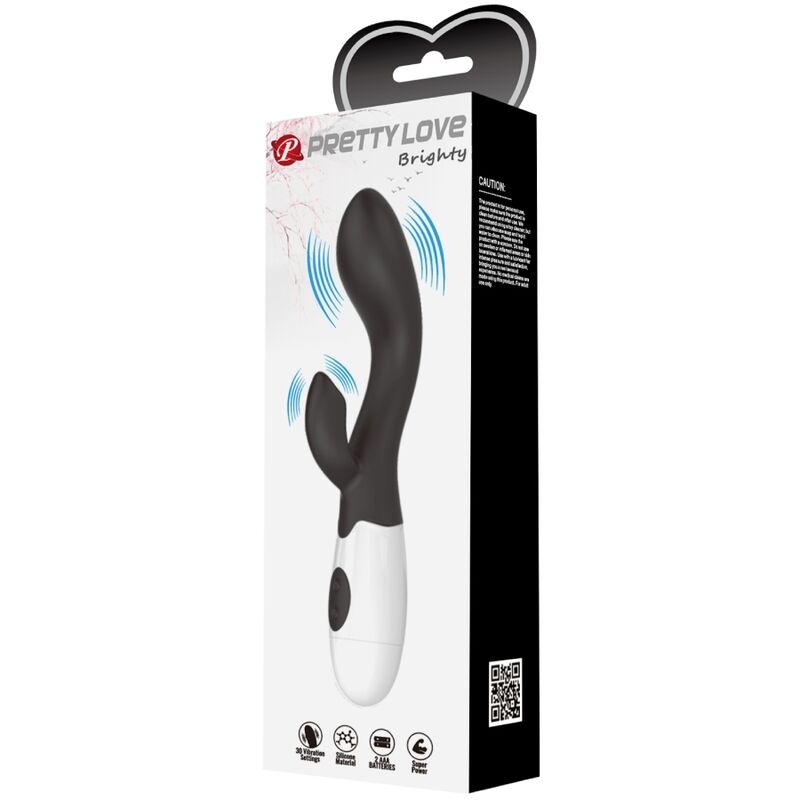 PRETTY LOVE - BRIGHTY VIBRATEUR POINT G NOIR - 7eme ciel