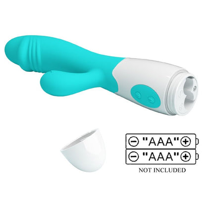 PRETTY LOVE - VIBRATEUR SNAPPY G-SPOT VERT AQUA - 7eme ciel
