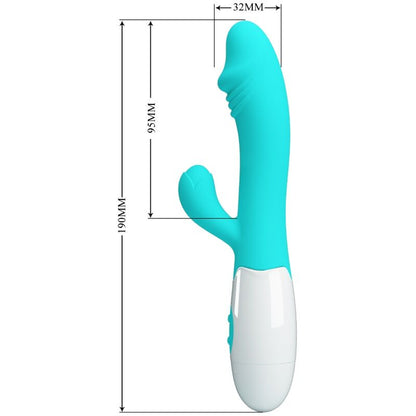 PRETTY LOVE - VIBRATEUR SNAPPY G-SPOT VERT AQUA - 7eme ciel