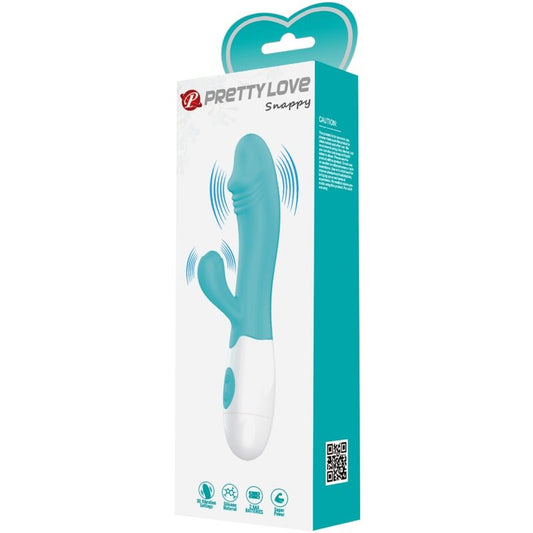 PRETTY LOVE - VIBRATEUR SNAPPY G-SPOT VERT AQUA - 7eme ciel