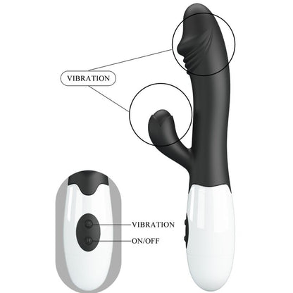 PRETTY LOVE - VIBRATEUR SNAPPY G-SPOT NOIR - 7eme ciel