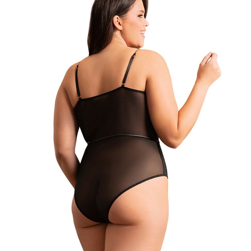 SUBBLIME - BODY NOIR  BRETELLES CHAÎNE S/M - 7eme ciel