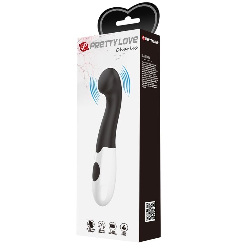 PRETTY LOVE - CHARLES VIBRATEUR POINT G 30 MODES NOIR - 7eme ciel