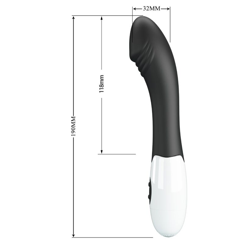 PRETTY LOVE - ELEMENTAL VIBRATEUR POINT G 30 MODES NOIR - 7eme ciel