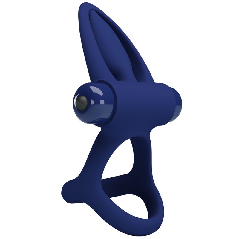 PRETTY LOVE - MAT DOUBLE ANNEAU AVEC VIBRATION & STIMULATEUR BLEU - 7eme ciel