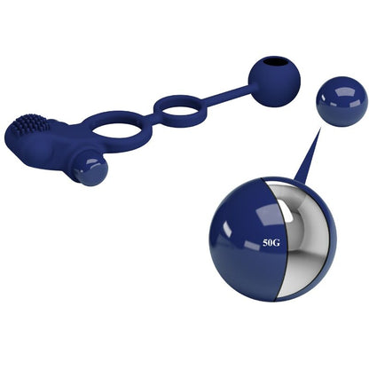 PRETTY LOVE - REMINGTON DOUBLE ANNEAU VIBRANT AVEC PLUG BLEU - 7eme ciel