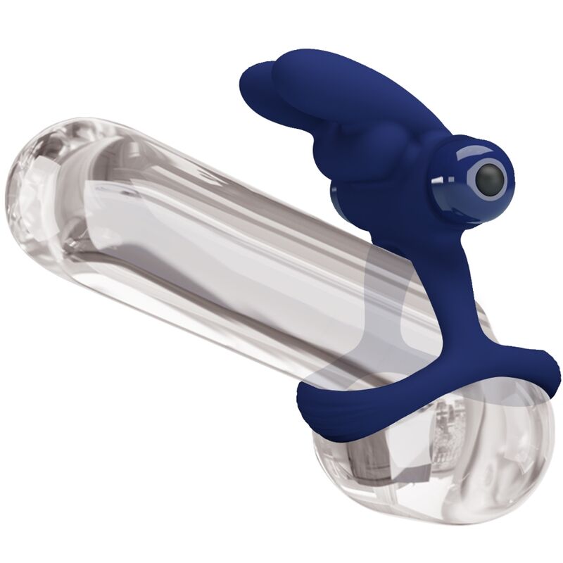 PRETTY LOVE - FRANCISCO DOUBLE ANNEAU VIBRANT LAPIN BLEU - 7eme ciel
