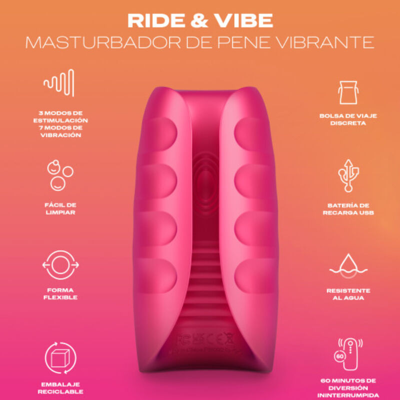 DUREX - MASTURBATEUR VIBRATEUR TOY RIDE & VIBE - 7eme ciel