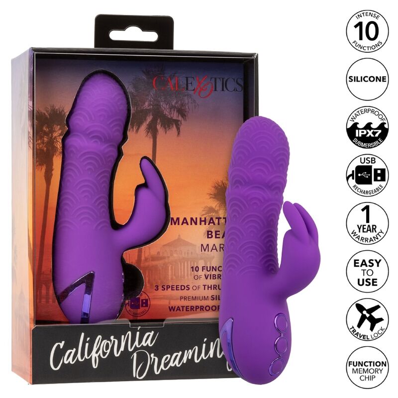 CALEXOTICS - MANHATTAN BEACH MARVEL VIBRATEUR RABBIT VIOLET PAR CALIFORNIA DREAMING - 7eme ciel