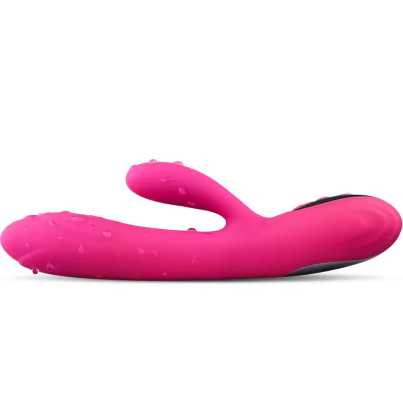 ARMONY - VIBRATEUR & STIMULATEUR FLEXIBLE  EFFET CHALEUR FUCHSIA - 7eme ciel