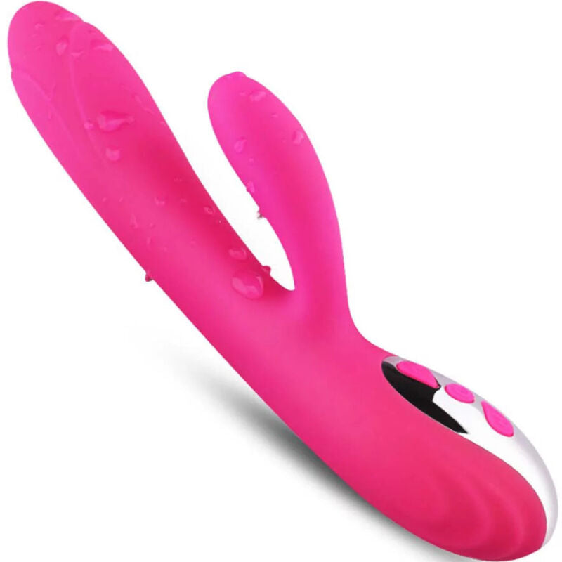 ARMONY - VIBRATEUR & STIMULATEUR FLEXIBLE  EFFET CHALEUR FUCHSIA - 7eme ciel