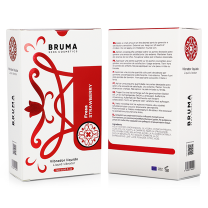 BRUMA - VIBRATEUR LIQUIDE ULTRA GLISSANT FRAISE 15 ML - 7eme ciel