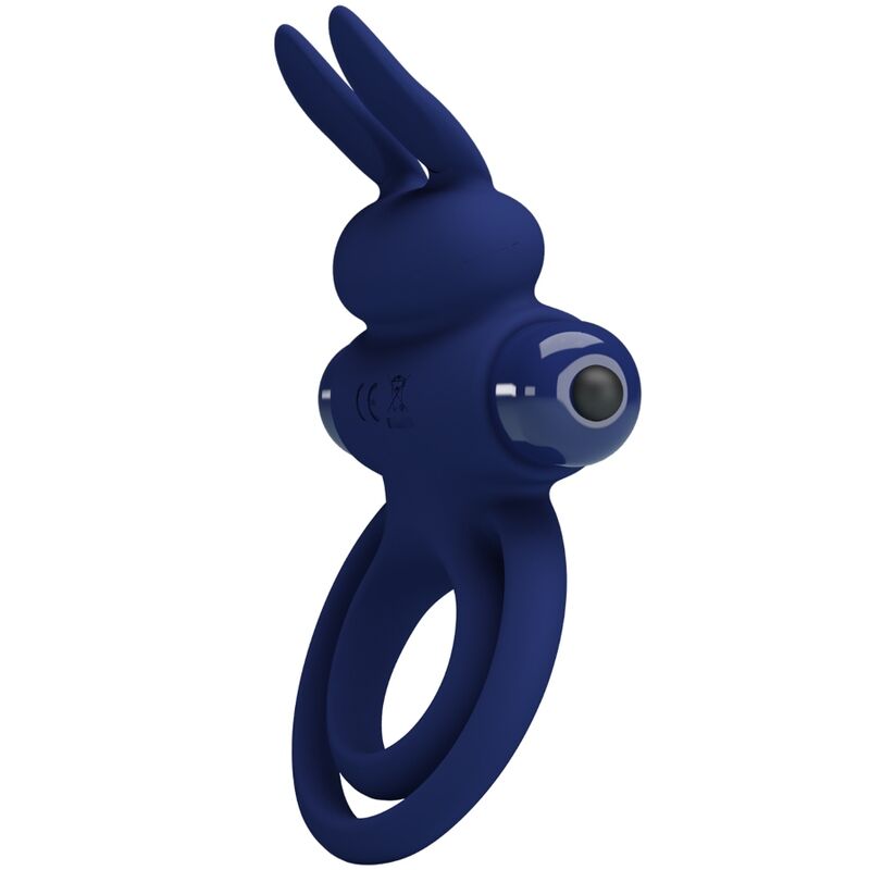 PRETTY LOVE - DAREY DOUBLE ANNEAU VIBRANT LAPIN BLEU - 7eme ciel