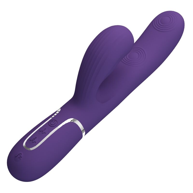 PRETTY LOVE - PERLITA VIBRATEUR G-SPOT 3 EN 1 MULTIFONCTION VIOLET - 7eme ciel