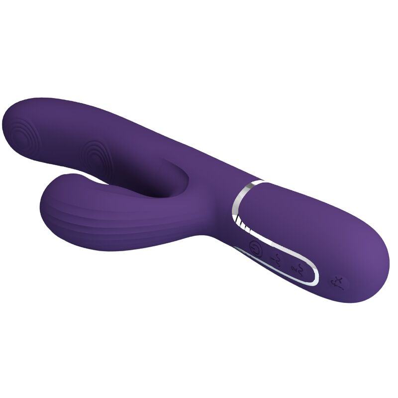 PRETTY LOVE - PERLITA VIBRATEUR G-SPOT 3 EN 1 MULTIFONCTION VIOLET - 7eme ciel