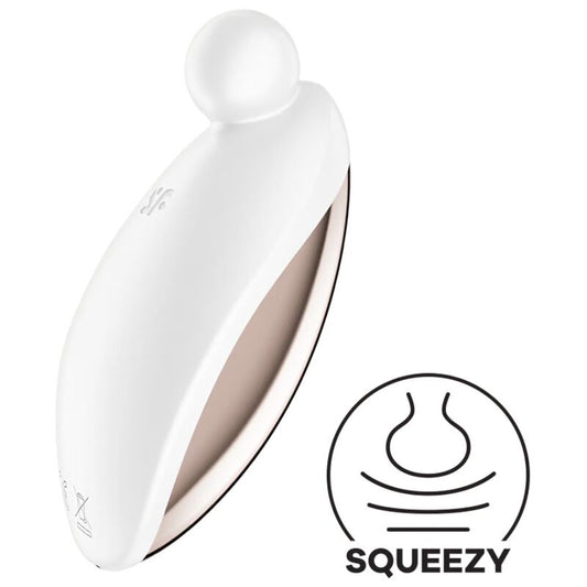 SATISFYER - SPOT ON 2 VIBRATEUR LAY-ON BLANC - 7eme ciel