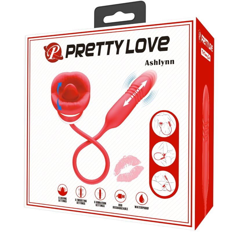 PRETTY LOVE - ASHLYNN MASTURBATEUR BOUCHE ROUGE - 7eme ciel