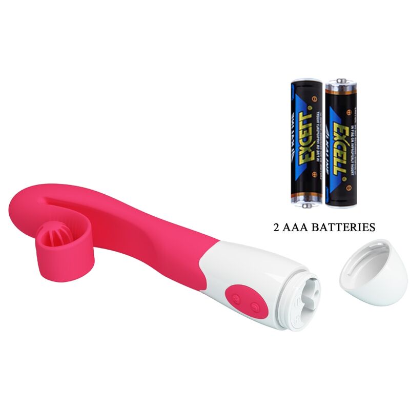 ROMANCE - VIBRATEUR ET STIMULATEUR 30 VITESSES ROSE - 7eme ciel