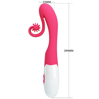 ROMANCE - VIBRATEUR ET STIMULATEUR 30 VITESSES ROSE - 7eme ciel