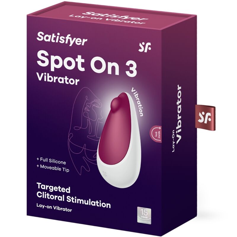 SATISFYER - SPOT ON 3 STIMULATEUR CLITORAL BAIES - 7eme ciel