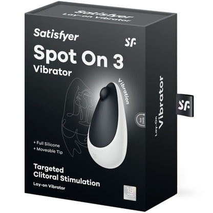 SATISFYER - SPOT ON 3 STIMULATEUR CLITORAL NOIR - 7eme ciel