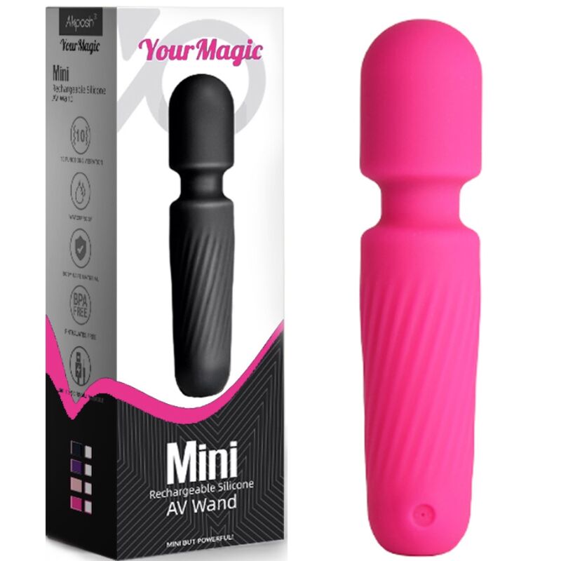 ARMONY - YOUR MAGIC MASSEUR & VIBRATEUR RECHARGEABLE 10 VIBRATIONS ROSE - 7eme ciel