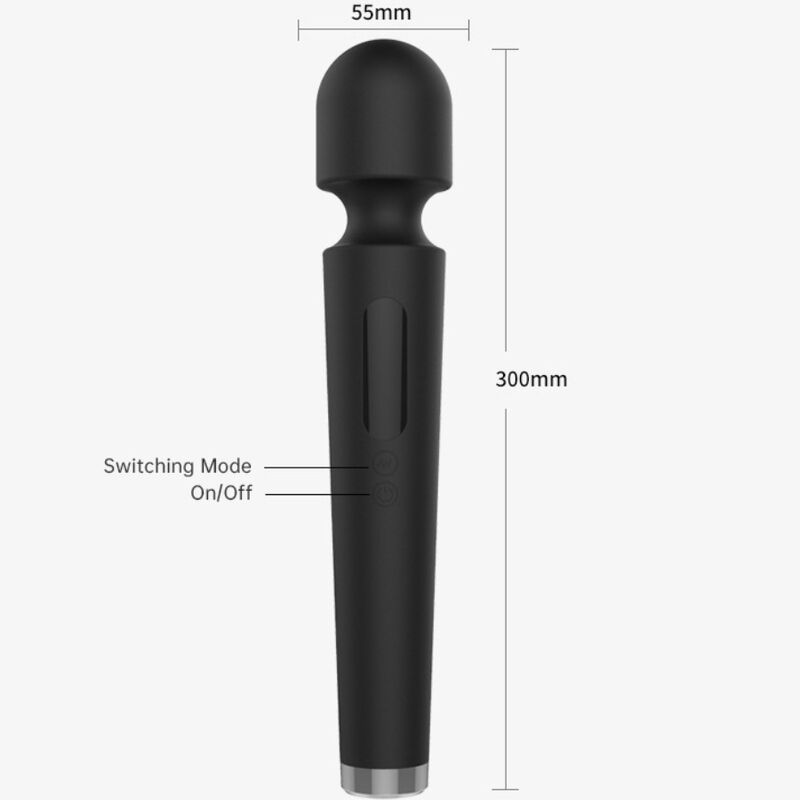 ARMONY - X POWER GRAND MASSAGE & VIBRATEUR 7 VIBRATIONS NOIR - 7eme ciel