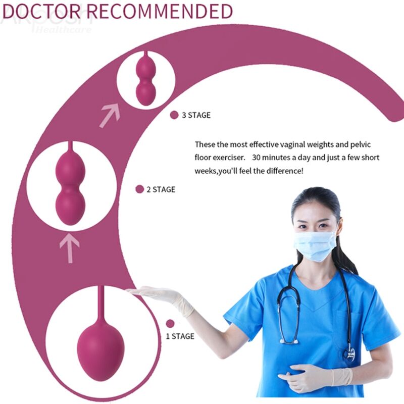 ARMONY - ANABIOSIS HALTÈRE VAGINALE 3 NIVEAUX BOURGOGNE - 7eme ciel