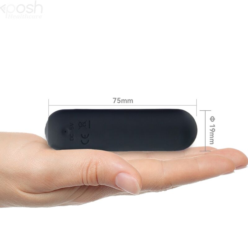 ARMONY - SPLASH HAHA VIBRATEUR BULLET SILICONE 10 VIBRATIONS 75 X 19 CM NOIR - 7eme ciel