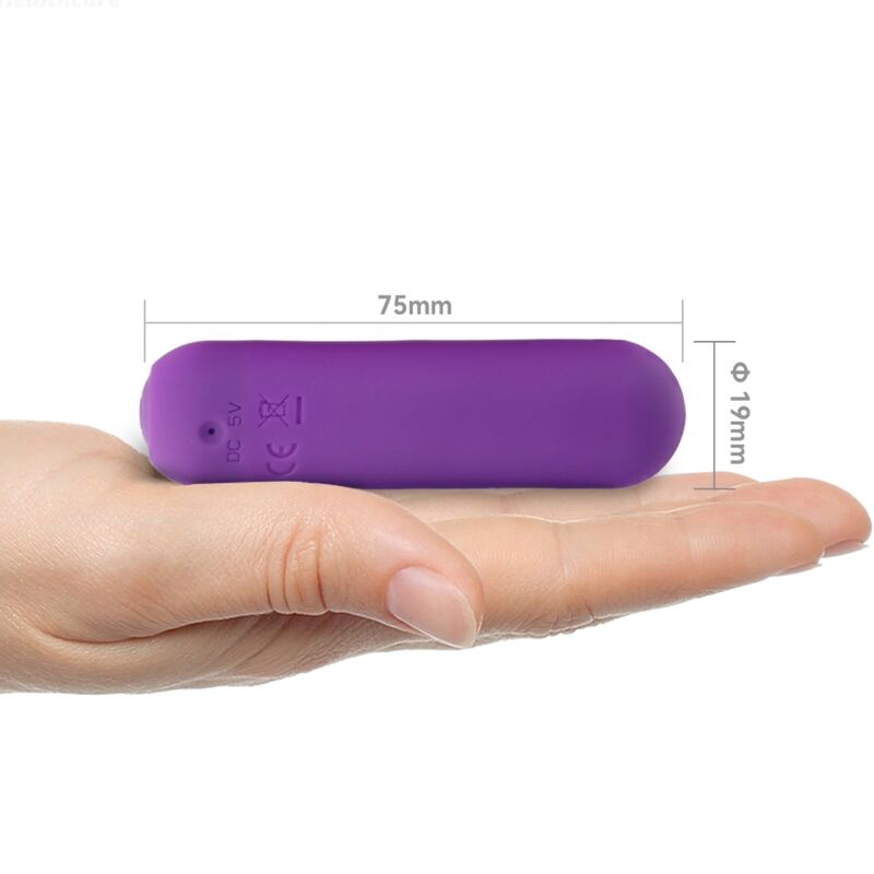 ARMONY - SPLASH HAHA VIBRATEUR BULLET SILICONE 10 VIBRATIONS 75 X 19 CM VIOLET - 7eme ciel