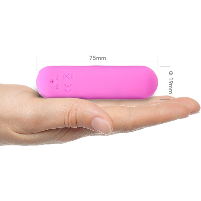 ARMONY - SPLASH HAHA VIBRATEUR BULLET SILICONE 10 VIBRATIONS 75 X 19 CM ROSE - 7eme ciel