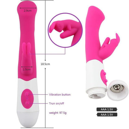 ARMONY - VIBRATEUR & STIMULATEUR LAPIN G SPOT 10 VITESSES ROSE - 7eme ciel