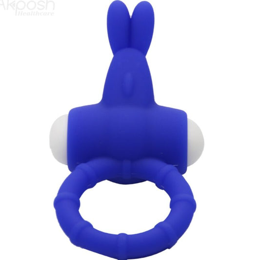 ARMONY - MS BUNNY ANNEAU VIBRATEUR SILICONE BLEU - 7eme ciel