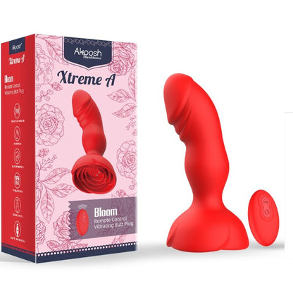 ARMONY - EXTREME A BLOOM VIBRATEUR ROSE ET PLUG ANAL TÉLÉCOMMANDE ROUGE - 7eme ciel