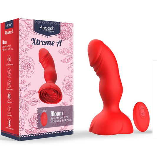 ARMONY - EXTREME A BLOOM VIBRATEUR ROSE ET PLUG ANAL TÉLÉCOMMANDE ROUGE - 7eme ciel