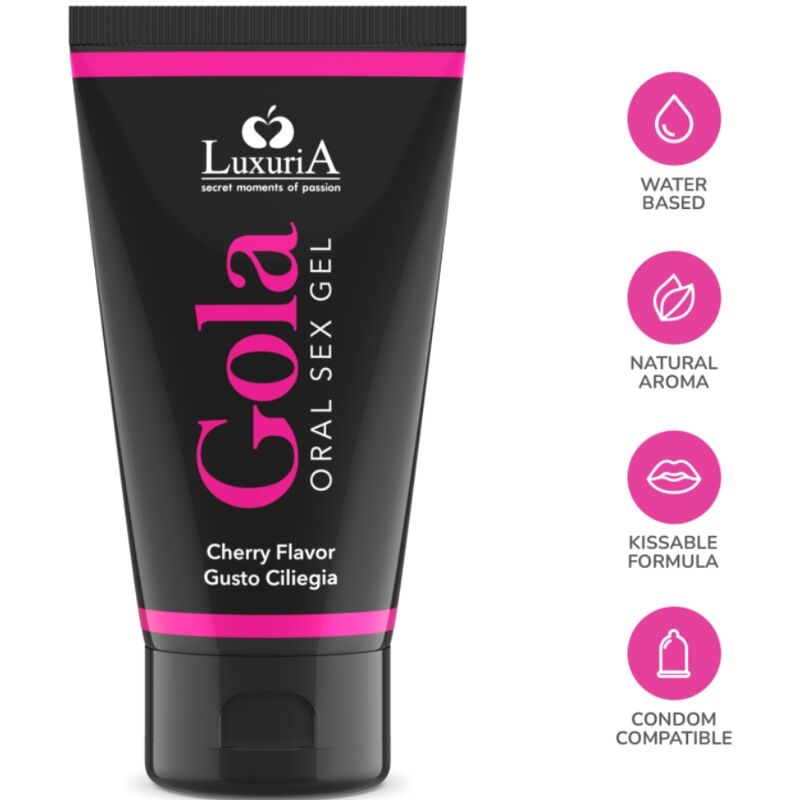INTIMATELINE LUXURIA - GEL SEXUEL ORAL SAVEUR CERISE 50 ML - 7eme ciel
