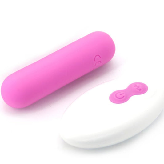 ARMONY - SPLASH JOLINE VIBRATEUR BULLET TÉLÉCOMMANDE EN SILICONE 10 VIBRATIONS 65 X 15 CM ROSE - 7eme ciel