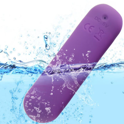 ARMONY - SPLASH JOIE VIBRATEUR BULLET TÉLÉCOMMANDE EN SILICONE 10 VIBRATIONS 75 X 19 CM VIOLET - 7eme ciel