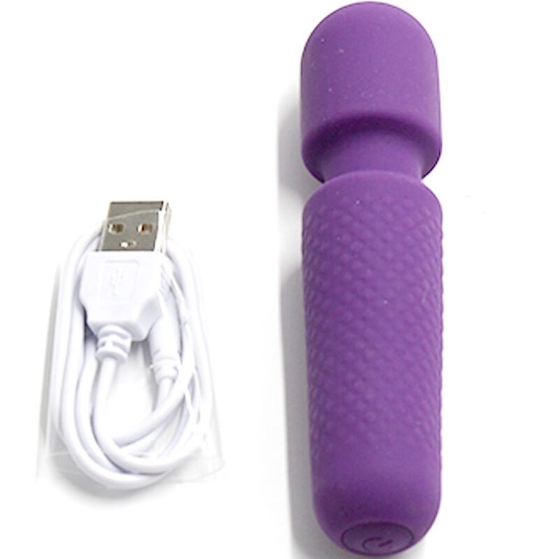ARMONY - YOUR MAGIC MASSEUR & VIBRATEUR RECHARGEABLE 10 VIBRATIONS BAGUETTE DOTS VIOLET - 7eme ciel