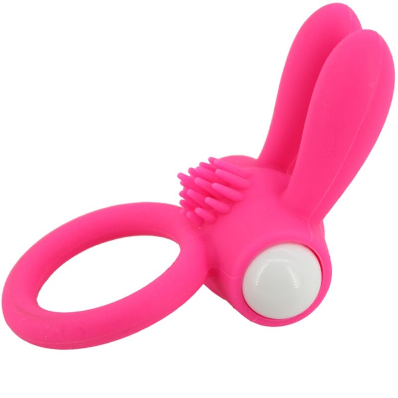 ARMONY - MR BUNNY ANNEAU VIBRATEUR SILICONE ROSE - 7eme ciel