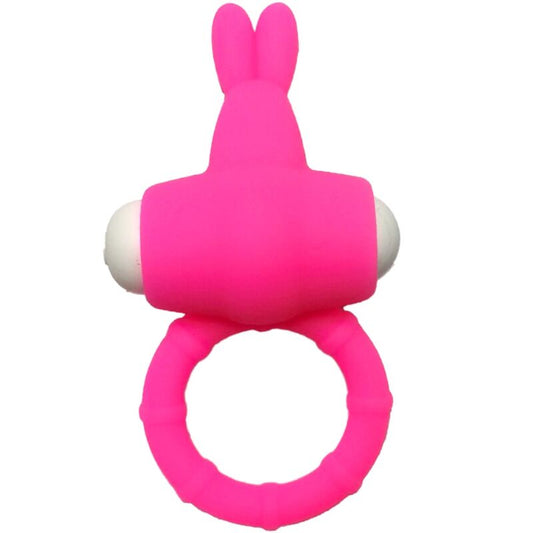 ARMONY - MS BUNNY ANNEAU VIBRATEUR SILICONE ROSE - 7eme ciel