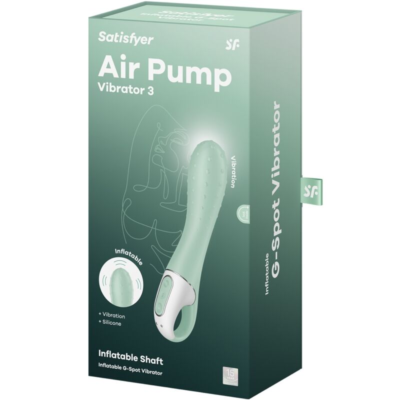SATISFYER - AIR PUMP VIBRATOR 3 POINT G GONFLABLE NEUF - 7eme ciel