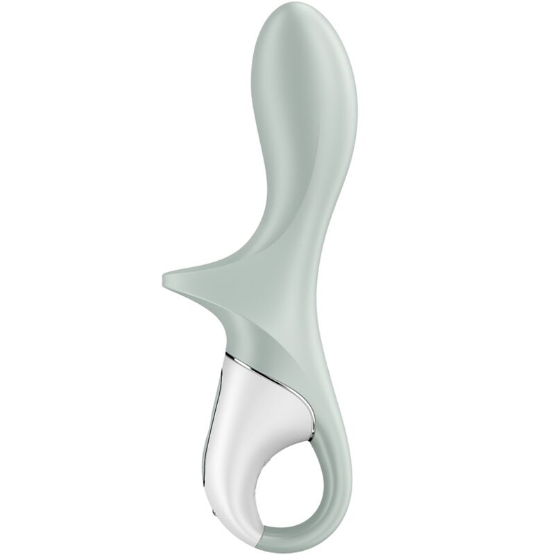 SATISFYER - AIR PUMP BOOTY 3 VIBRATEUR ANAL GONFLABLE GRIS VERT - 7eme ciel