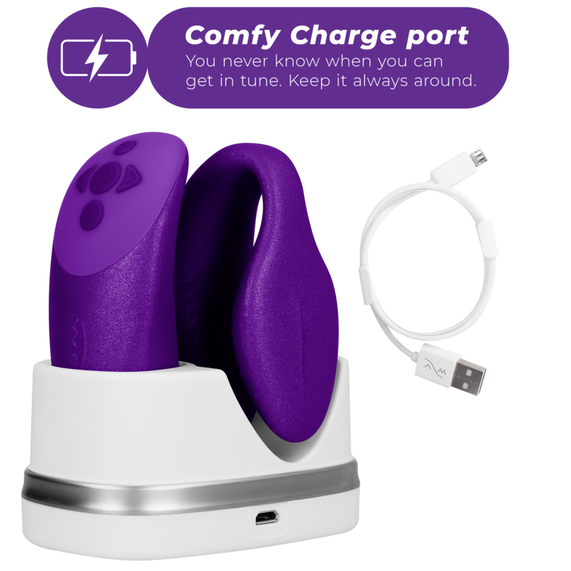 WE-VIBE - VIBRATEUR CHORUS POUR COUPLES AVEC CONTRÔLE DE SQUEEZE LILAS - 7eme ciel
