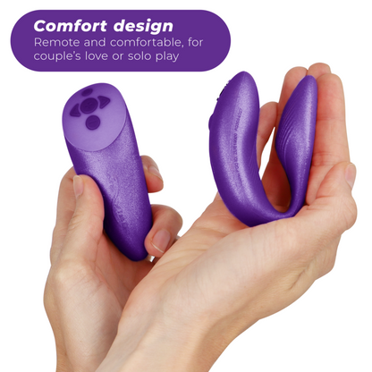 WE-VIBE - VIBRATEUR CHORUS POUR COUPLES AVEC CONTRÔLE DE SQUEEZE LILAS - 7eme ciel